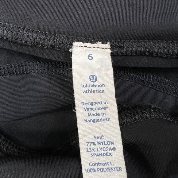 Lululemon Runnin With My Homies Reflective Flare Pants Black Size 6 - Picture 5 of 9